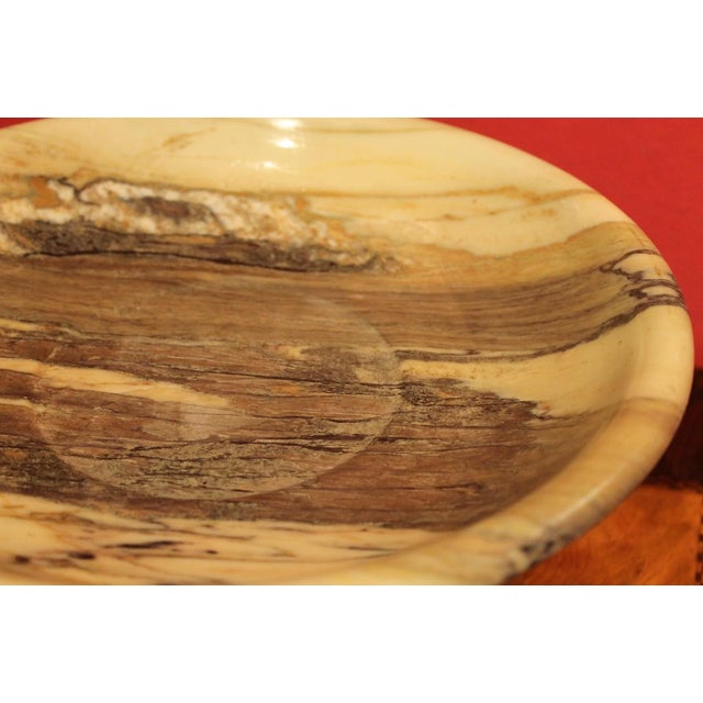 Italian 19th Century Neoclassical Marble Bowl on Pedestal or Tazza Centerpiece For Sale - Image 11 of 17