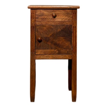 Walnut Bedside Table, 19th Century For Sale