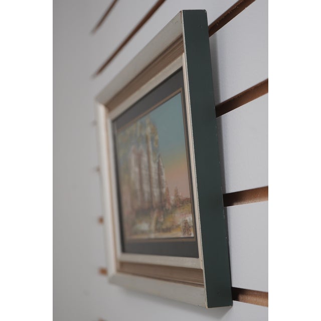 Age: Approx: 30 Years Old Details: Eglomise Reverse Painted Glass Nice Silver Finish Frame Condition: Excellent Original...