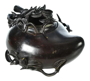 18th Century Antique Chinese Longevity Bronze Censer