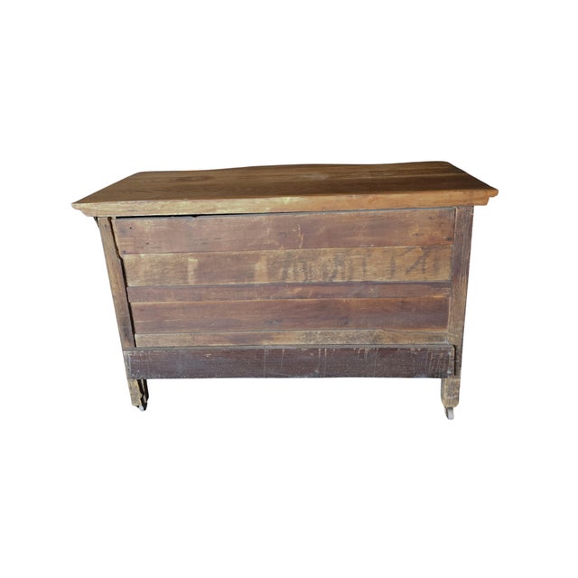 Antique Set Mirror and Two Drawer Dresser 18th Century For Sale - Image 4 of 11