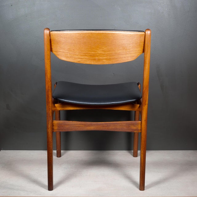 Mid-Century Eric Buch Reupholstered Teak Dining Chairs c.1960 For Sale - Image 14 of 18
