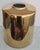 Massive Gold Lustre Porcelain Cylander Vase For Sale - Image 4 of 10