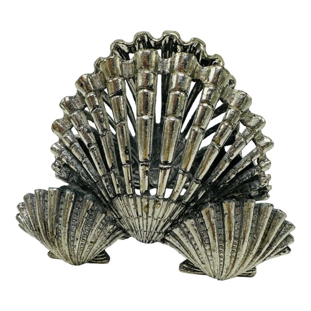 Vintage Shell Design Napkin Holder For Sale