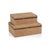Contemporary Chelia Suede Decorative Box with Burlwood Trim, Large For Sale - Image 3 of 4