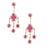Natural diamond 1.43cts & ruby 4.42cts earring in 18k gold For Sale - Image 18 of 18