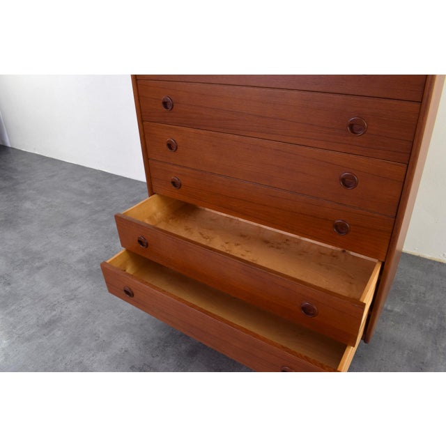 Mid-Century Danish Teak Chest of Drawers, 1960s For Sale - Image 14 of 16