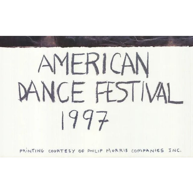 Abstract 1997 Jennifer Bartlett 'American Dance Festival 1997' Abstract Purple & Blue Offset Lithograph For Sale - Image 3 of 4