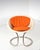 Vintage Small Fiberglass Armchair in Metal and Textile, Italy, 1970s For Sale - Image 4 of 5