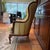 Queen Anne Late 20th Century Wing Accent Chair For Sale - Image 3 of 12