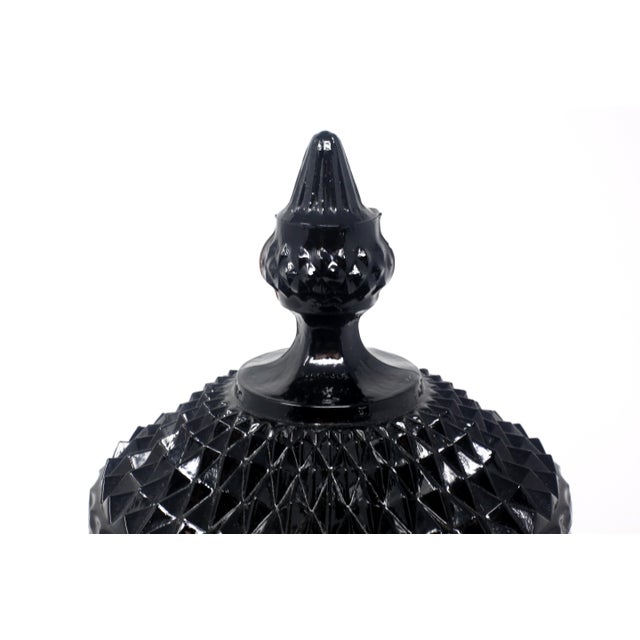 Vintage Black Amethyst Hobnail Candy Dish With Lid Chairish