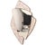 Featuring Japanese-inspired ceramic elements laid into an organic mid-century modern form with sculptural bronze banding....