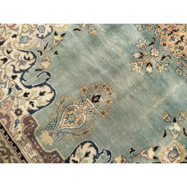 Textile Handmade Vintage Oushak Rug - 130" X 79" For Sale - Image 7 of 12