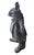 Rustic Vintage Cast Iron Anthropomorphic Gentleman Dandy Mouse Garden Statue For Sale - Image 3 of 12