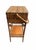 Chestnut 1900s Antique Heywood Brothers & Wakefield Co. Wicker Sewing Basket Stand For Sale - Image 8 of 10