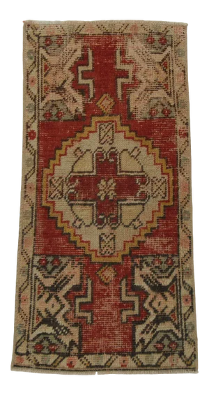 Vintage Worn Mini Rug