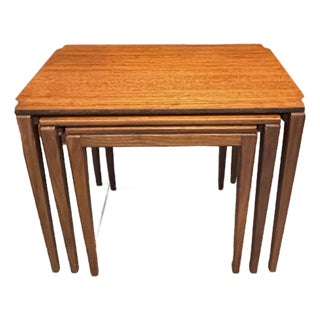 Mid-Century Modern Teak Nesting Tables by Richard Hornby for Fyne Ladye, 1960s, Set of 3 For Sale