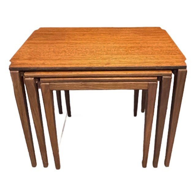 Mid-Century Modern Teak Nesting Tables by Richard Hornby for Fyne Ladye, 1960s, Set of 3 For Sale