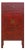96" Tall Red Lacquer Antique Chinese Chinoiserie-Style Cabinet For Sale