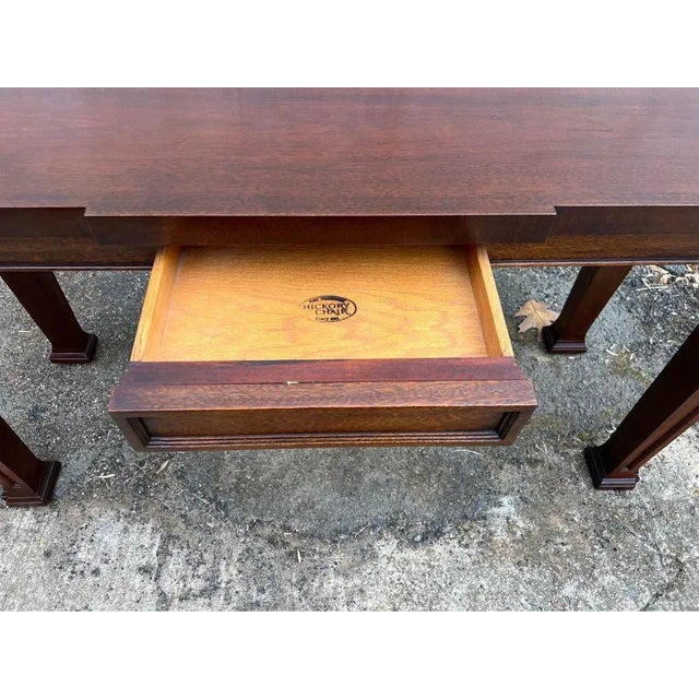 Late 20th Century Hickory Chair Furniture Emprire Style Solid Cherry Console Table For Sale In Washington DC - Image 6 of 11