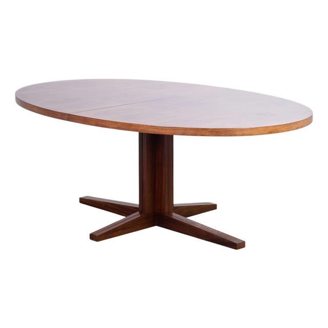 Oval Extendable Dining Table in Rosewood attributed to John Mortensen, Denmark, 1960s For Sale