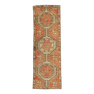 Turkish Vintage Rug 3'4" x 10' For Sale