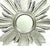Mid 20th Century Silver Wooden Sunburst Mirror For Sale - Image 5 of 7