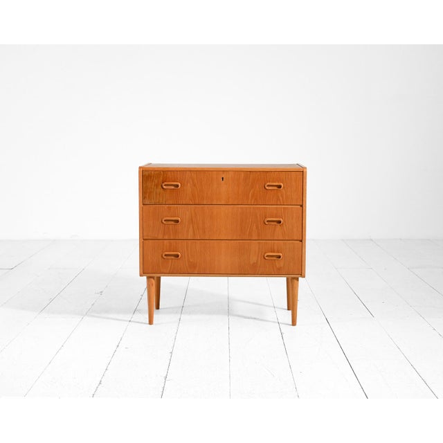 Scandinavian Oak Chest of Drawers, 1960s For Sale - Image 10 of 10