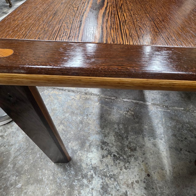 Exceptional Pair of Mid-Century Modern Zebrawood Side Tables With Contrasting Solid-Wood Joinery, Circa 1960s For Sale - Image 16 of 16