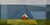 Overlook by Justin Wheatley | Acrylic on Canvas Red House With Blue Sky For Sale