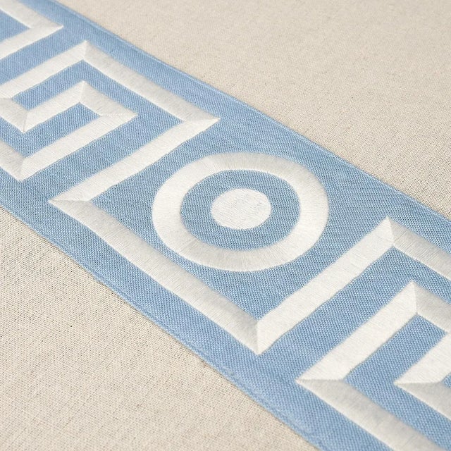 Schumacher Sample - Schumacher X Mary McDonald Plato Tape Trim in Sky For Sale - Image 4 of 5