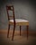 Wood Italian Walnut Wood, White and Bronze & Velvet Chair, 1950s For Sale - Image 7 of 8