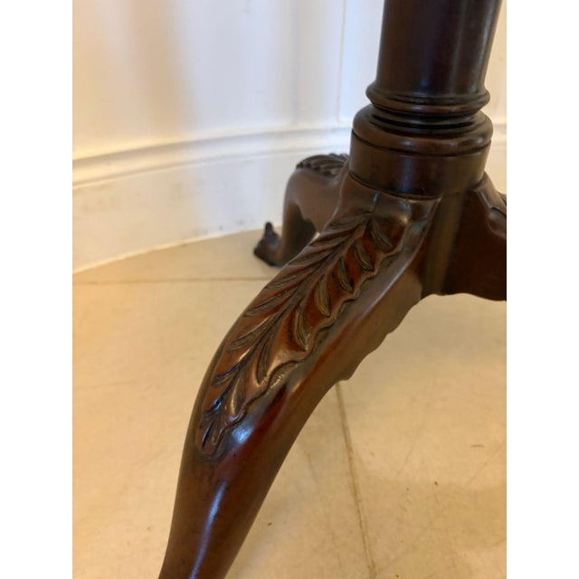 Antique George III Mahogany Tripod Centre Table, 1800 For Sale - Image 9 of 13