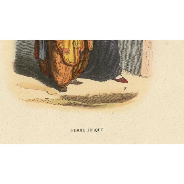 Duverger after Auguste Wahlen, Turkish Woman with Child, 1845, Hand-Coloured Lithograph For Sale - Image 5 of 10