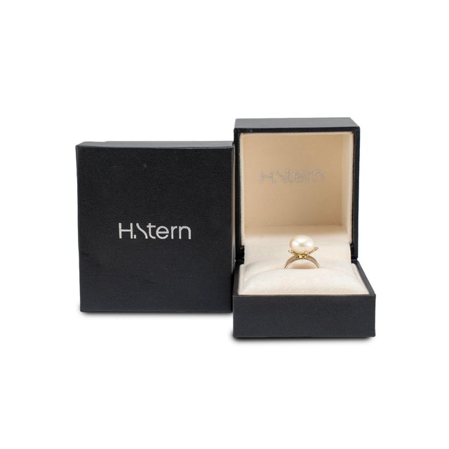 Rose H.Stern Pérolas 18k Noble Gold Rose Pink Gold Diamond Pearl Cocktail Ring, Size 4.75 For Sale - Image 8 of 8