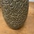 Warm Olive-Taupe Ceramic Vase with Organic Abstract Pattern For Sale - Image 9 of 9