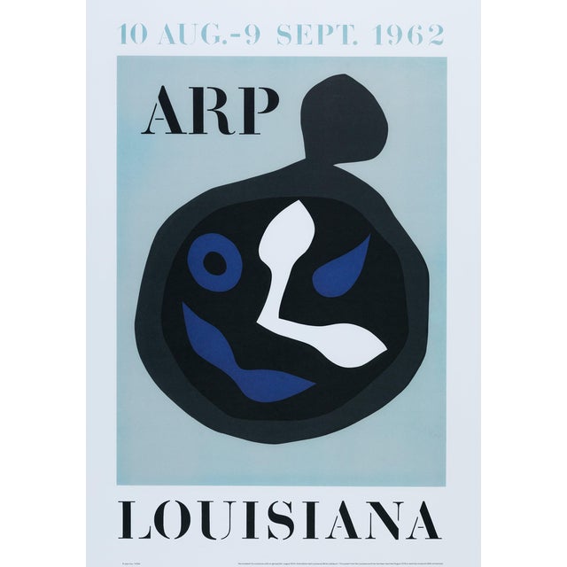 Le Sourire de l'Horloge Poster after Jean Arp For Sale