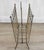 Mid-Century Gold Aluminum Spear Head Record Caddy Magazine Rack For Sale - Image 4 of 7