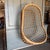 2000 - 2009 Mid-Century Modern Hanging Bamboo and Rattan Egg Chair For Sale - Image 5 of 11