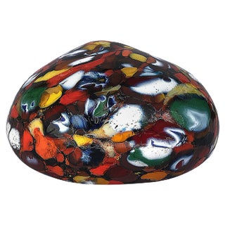 Multi-Color Murano Glass Paperweight For Sale