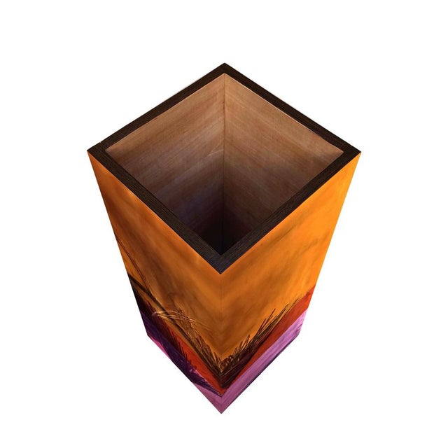 Wood Plinto Disegno Uno Umbrella Stand by Pietro Meccani for Meccani Design For Sale - Image 7 of 7
