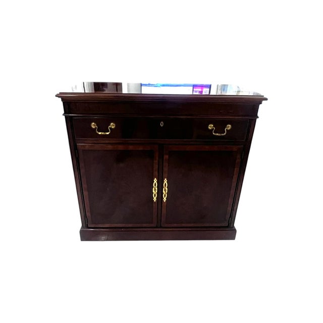 Drexel Late 20th Century Drexel Mahogany Expandable Server Cabinet For Sale - Image 4 of 14