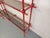 Red Vintage Italian Bauhaus Style Bookcase in Red Metal and Smoked Glass, 1970s For Sale - Image 8 of 15