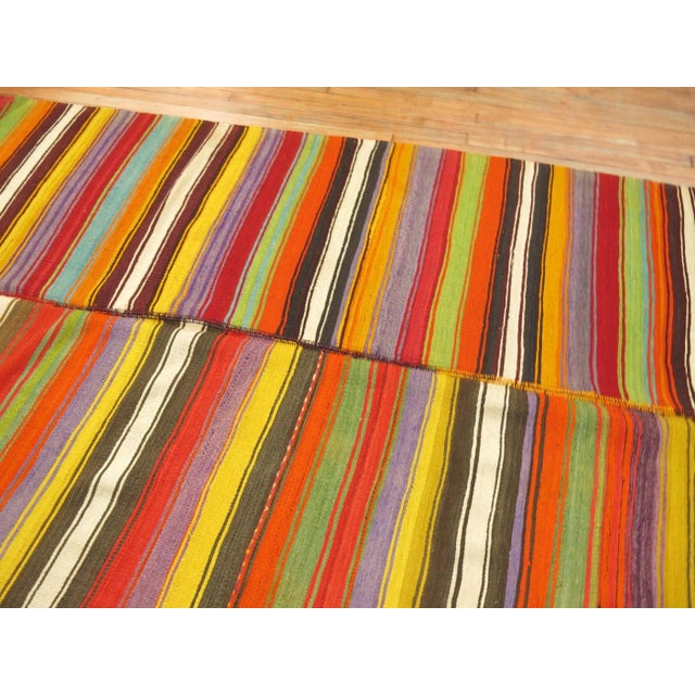 Red Late 20th Century Zabihi Collection Kilim Gallery Runner - 5'5" x 11'8" For Sale - Image 8 of 8