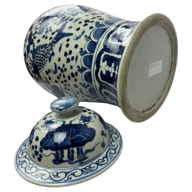 Chinese Pasargad Chinese Style Landscape Porcelain Temple Jar For Sale - Image 3 of 12