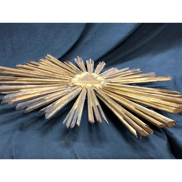 Baroque 18th Century Italian Giltwood Sunburst For Sale - Image 3 of 4