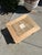 Tan Vintage Wood Side Table With Inset Stone Top and Lower Shelf For Sale - Image 8 of 17