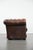 English Style Brown Cowhide Chesterfield Armchair For Sale - Image 3 of 17