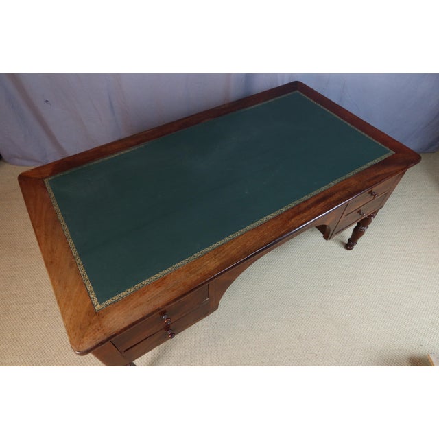 Antique Flat Desk in Wood, 1800s For Sale - Image 11 of 16