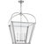 Riverside Large Square Lantern in Polished Nickel with Clear Glass Designer: Chapman & Myers Canopy: 7" Round Mounting:...